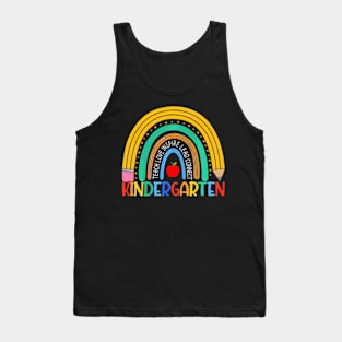 Team Kindergarten Rainbow Back To School Kinder Teacher Tank Top